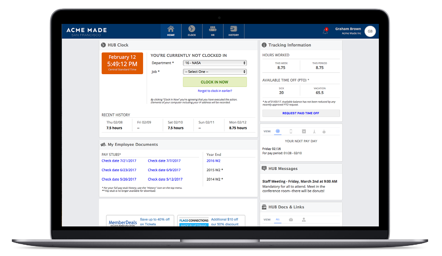 HR Payroll, Timekeeping & Engagement